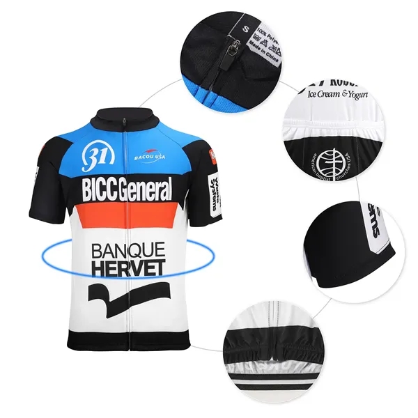 Unisex Full Color Dye Sublimated Custom Cycling Jersey Set - Unisex Full Color Dye Sublimated Custom Cycling Jersey Set - Image 1 of 6