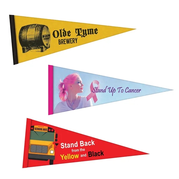 4" x 10" Custom Printed Felt Pennant - 4" x 10" Custom Printed Felt Pennant - Image 3 of 7