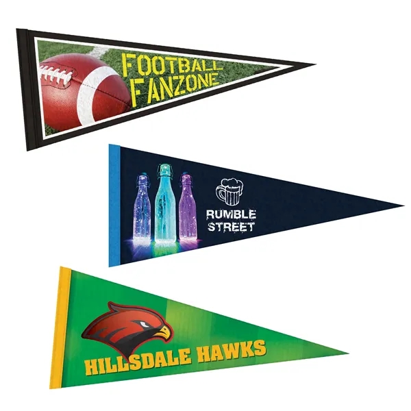 5" x 12" Custom Printed Felt Pennant - 5" x 12" Custom Printed Felt Pennant - Image 3 of 7