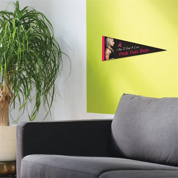8" x 18" Custom Printed Felt Pennant - 8" x 18" Custom Printed Felt Pennant - Image 7 of 7