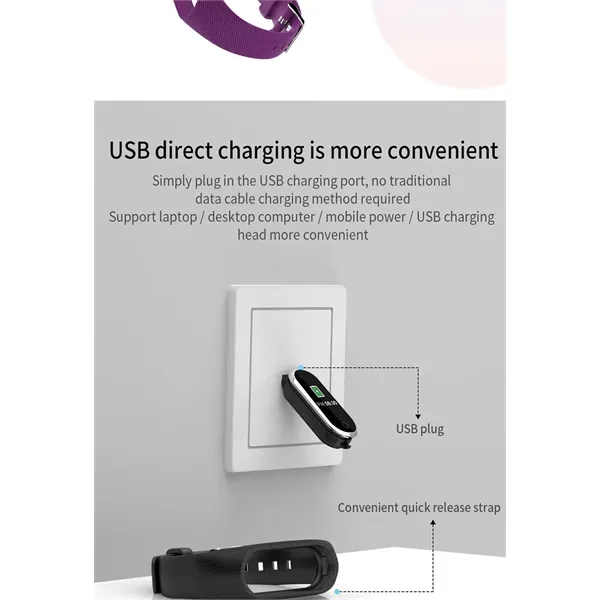 Fitness Tracker Smart Bracelet FDA Approved - Fitness Tracker Smart Bracelet FDA Approved - Image 1 of 4