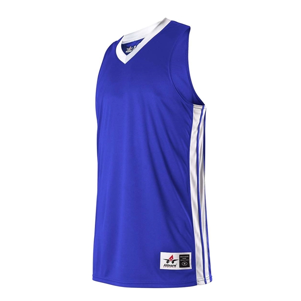 Alleson Athletic Women's Single Ply Basketball Jersey - Alleson Athletic Women's Single Ply Basketball Jersey - Image 7 of 12