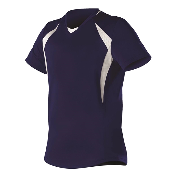 Alleson Athletic Women's Short Sleeve Fastpitch Jersey - Alleson Athletic Women's Short Sleeve Fastpitch Jersey - Image 3 of 12