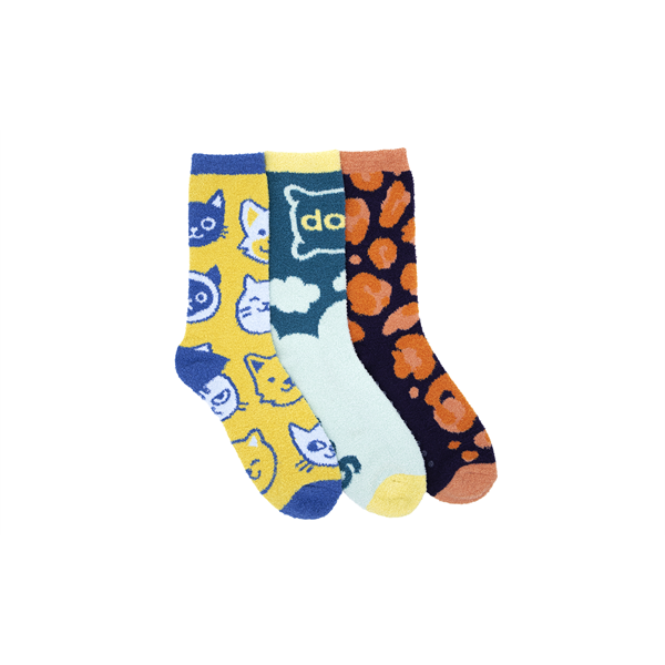 Fuzzy Socks with Rubber Grips - Fuzzy Socks with Rubber Grips - Image 1 of 5