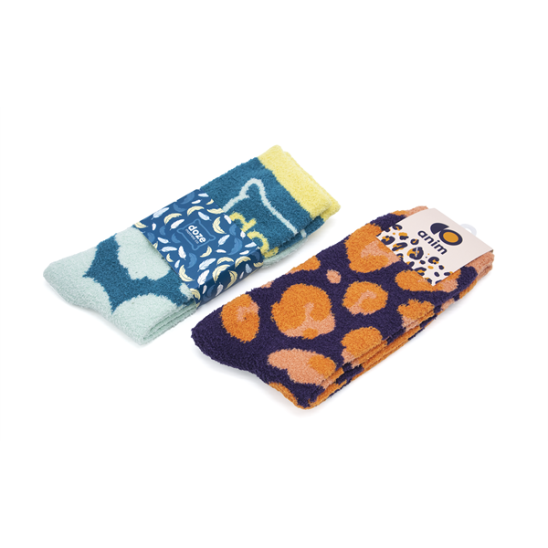 Fuzzy Socks with Rubber Grips - Fuzzy Socks with Rubber Grips - Image 3 of 5