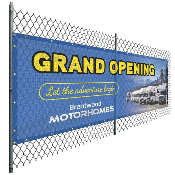 4' x 12' Polyester Mesh Banner - 4' x 12' Polyester Mesh Banner - Image 0 of 12