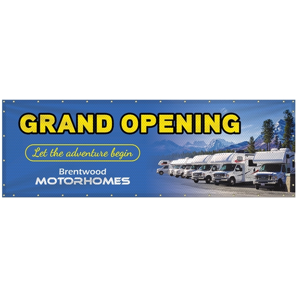 4' x 12' Polyester Mesh Banner - 4' x 12' Polyester Mesh Banner - Image 1 of 12