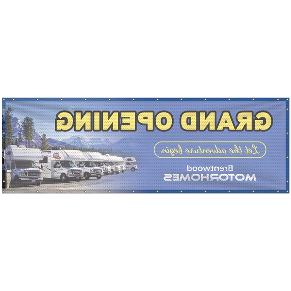 4' x 12' Polyester Mesh Banner - 4' x 12' Polyester Mesh Banner - Image 2 of 12