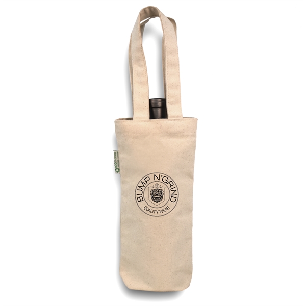 Organic Single Bottle Wine Tote - Organic Single Bottle Wine Tote - Image 0 of 1