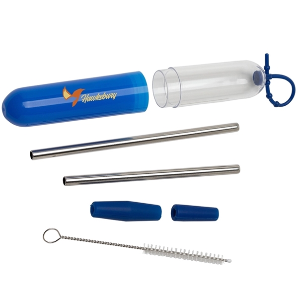 Paloma 5-Piece Stainless Steel Straw Set - Paloma 5-Piece Stainless Steel Straw Set - Image 2 of 6