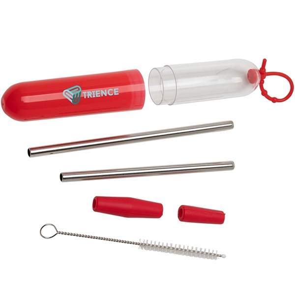 Paloma 5-Piece Stainless Steel Straw Set - Paloma 5-Piece Stainless Steel Straw Set - Image 4 of 6