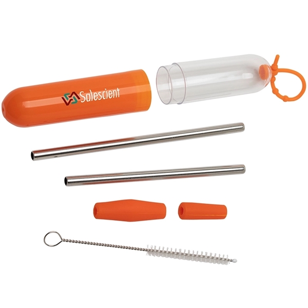 Paloma 5-Piece Stainless Steel Straw Set - Paloma 5-Piece Stainless Steel Straw Set - Image 5 of 6