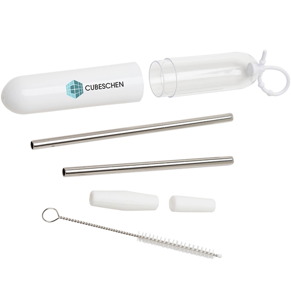 Paloma 5-Piece Stainless Steel Straw Set - Paloma 5-Piece Stainless Steel Straw Set - Image 6 of 6