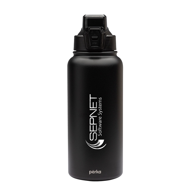 Perka® Rex 32 oz. Double Wall, Stainless Steel Water Bottle - Perka® Rex 32 oz. Double Wall, Stainless Steel Water Bottle - Image 0 of 2