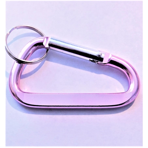 Carabiner with split key ring