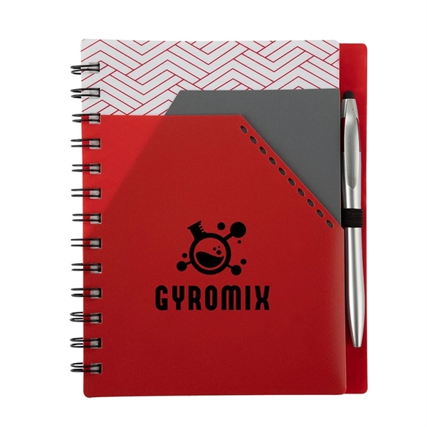 Trapezoid Junior Notebook w/ Stylus Pen - Trapezoid Junior Notebook w/ Stylus Pen - Image 4 of 4