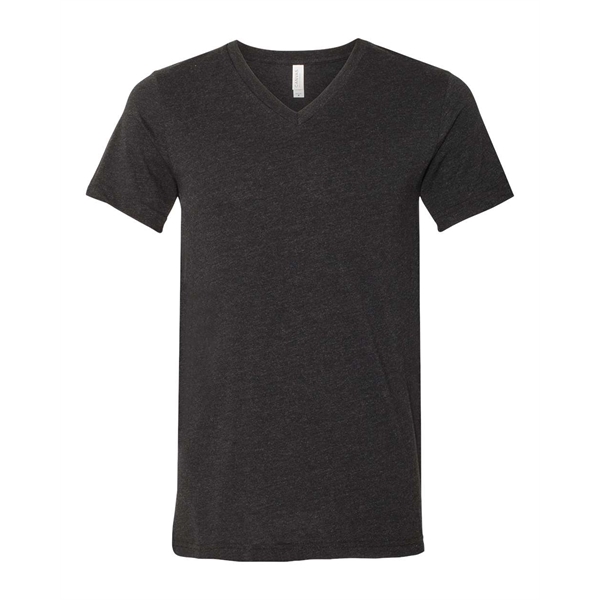 BELLA + CANVAS Heather CVC V-Neck Tee - BELLA + CANVAS Heather CVC V-Neck Tee - Image 3 of 36