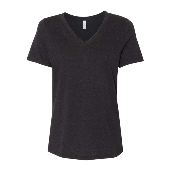 BELLA + CANVAS Women's Relaxed Heather CVC V-Neck Tee - BELLA + CANVAS Women's Relaxed Heather CVC V-Neck Tee - Image 3 of 26