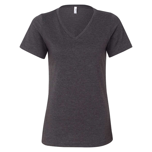 BELLA + CANVAS Women's Relaxed Heather CVC V-Neck Tee - BELLA + CANVAS Women's Relaxed Heather CVC V-Neck Tee - Image 5 of 26