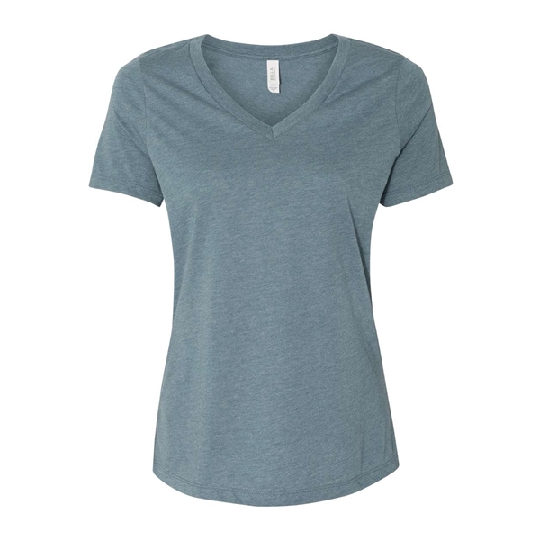 BELLA + CANVAS Women's Relaxed Heather CVC V-Neck Tee - BELLA + CANVAS Women's Relaxed Heather CVC V-Neck Tee - Image 15 of 26