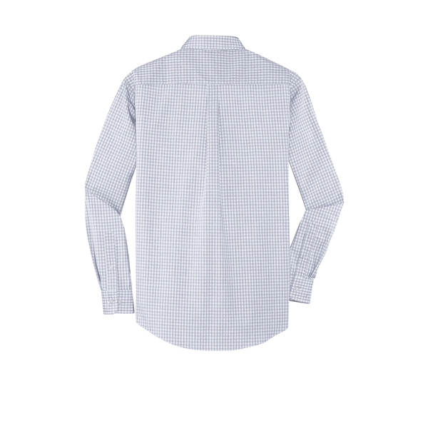 Port Authority Plaid Pattern Easy Care Shirt. - Port Authority Plaid Pattern Easy Care Shirt. - Image 25 of 25