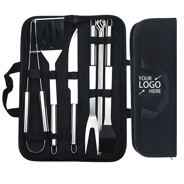 9Pcs Heavy Duty BBQ Grill Tool Set - 9Pcs Heavy Duty BBQ Grill Tool Set - Image 0 of 6