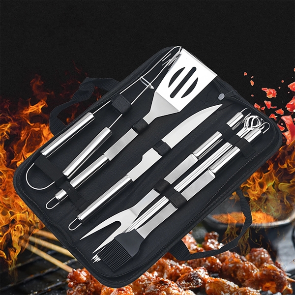 9Pcs Heavy Duty BBQ Grill Tool Set - 9Pcs Heavy Duty BBQ Grill Tool Set - Image 1 of 6