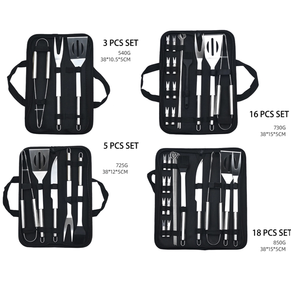 9Pcs Heavy Duty BBQ Grill Tool Set - 9Pcs Heavy Duty BBQ Grill Tool Set - Image 5 of 6