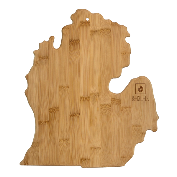 Michigan State Shaped Bamboo Serving and Cutting Board - Michigan State Shaped Bamboo Serving and Cutting Board - Image 0 of 0