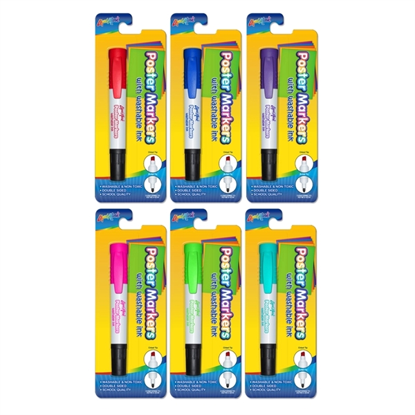 Single Pack Washable Double Ended Poster Marker