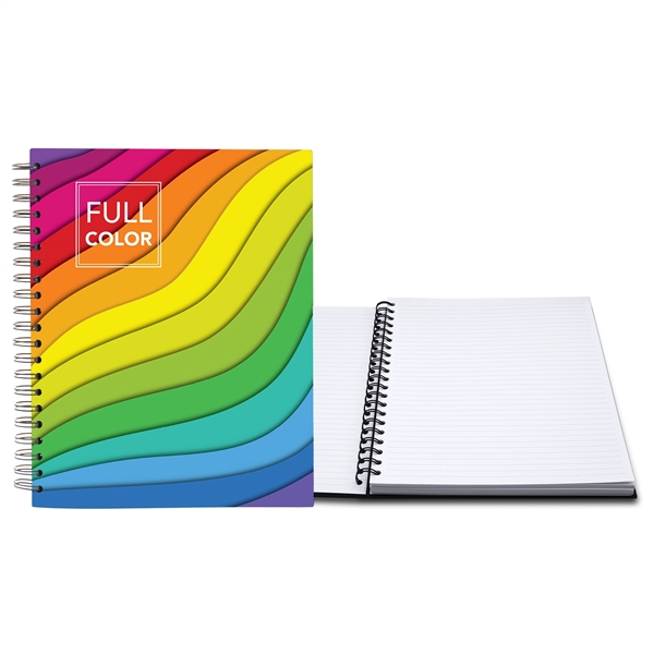 8.5" x 11" Full Color Laminated Spiral Journal - 8.5" x 11" Full Color Laminated Spiral Journal - Image 1 of 2