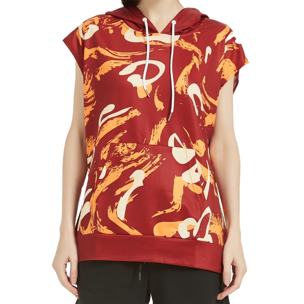 Sleeveless Pullover Hoodie - Sleeveless Pullover Hoodie - Image 1 of 4