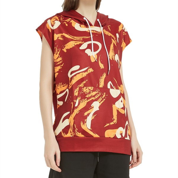 Sleeveless Pullover Hoodie - Sleeveless Pullover Hoodie - Image 2 of 4