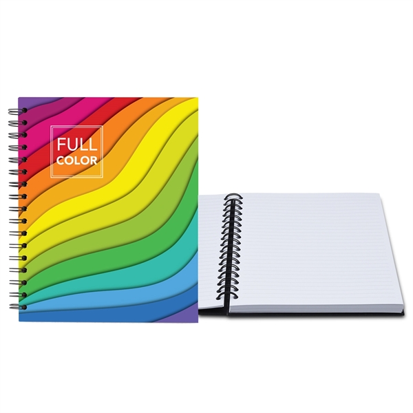 7" x 9" Full Color Laminated Spiral Journal - 7" x 9" Full Color Laminated Spiral Journal - Image 0 of 3