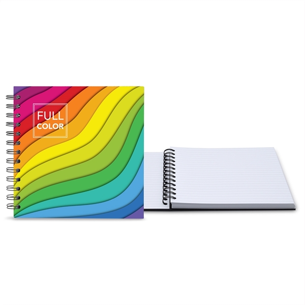 7" x 7" Full Color Laminated Spiral Journal - 7" x 7" Full Color Laminated Spiral Journal - Image 0 of 1