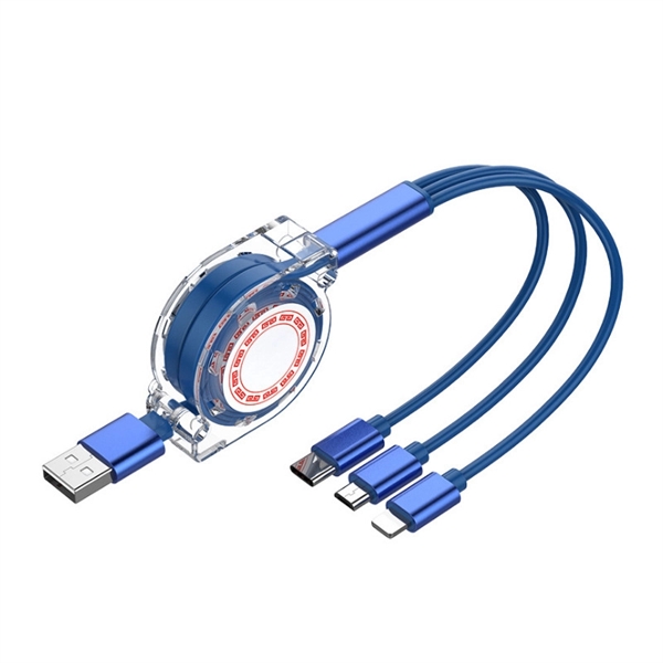 Multi Retractable 3-in-1 USB Charging Cable - Multi Retractable 3-in-1 USB Charging Cable - Image 5 of 5