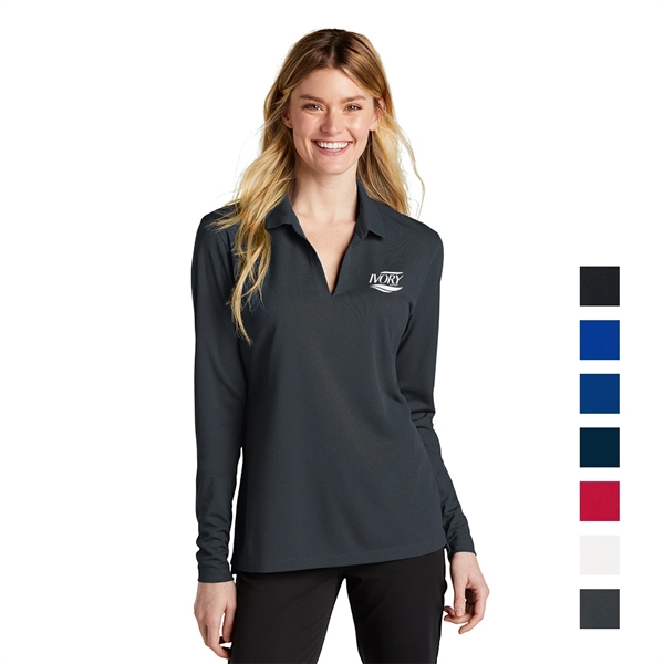 Nike Women's Dri-FIT Micro Pique 2.0 Long Sleeve Polo - Nike Women's Dri-FIT Micro Pique 2.0 Long Sleeve Polo - Image 0 of 7