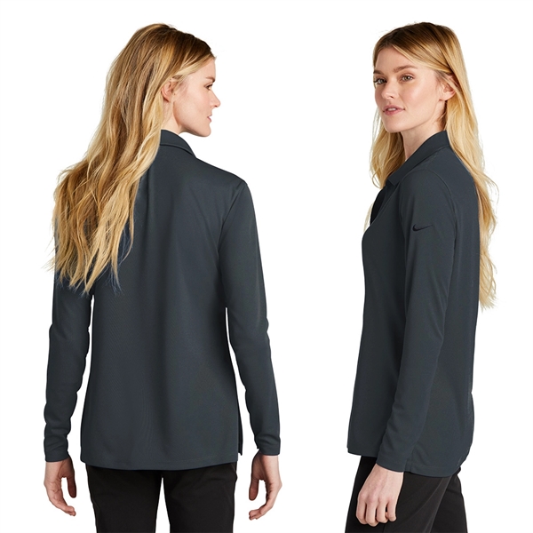 Nike Women's Dri-FIT Micro Pique 2.0 Long Sleeve Polo - Nike Women's Dri-FIT Micro Pique 2.0 Long Sleeve Polo - Image 1 of 7