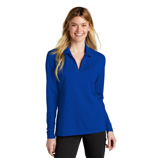 Nike Women's Dri-FIT Micro Pique 2.0 Long Sleeve Polo - Nike Women's Dri-FIT Micro Pique 2.0 Long Sleeve Polo - Image 3 of 7