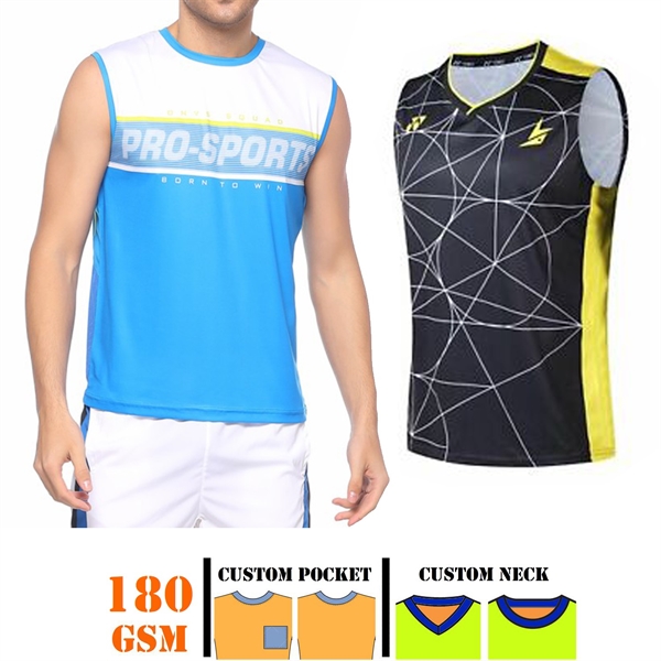 Unisex 180 GSM Cotton Feel Sublimation Soft Tank Top - Unisex 180 GSM Cotton Feel Sublimation Soft Tank Top - Image 0 of 1