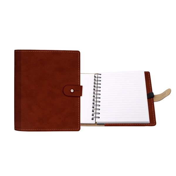 5" x 7" Madison Avenue Leather Refillable Journal - 5" x 7" Madison Avenue Leather Refillable Journal - Image 3 of 9