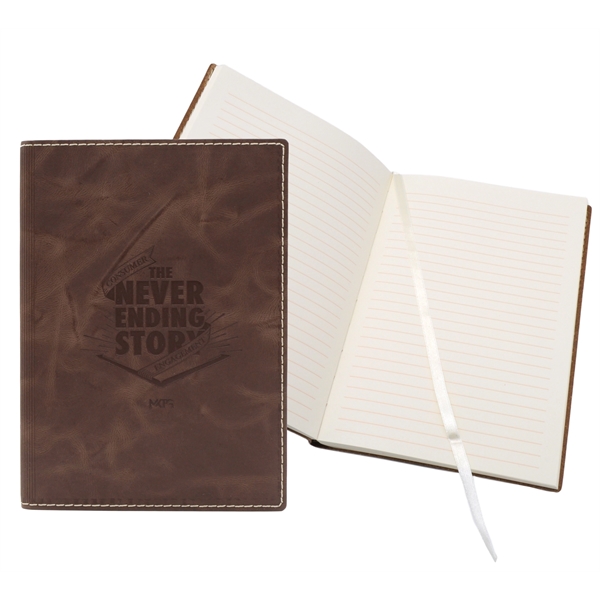 5.75" x 8.5" Leather Bookbound Journals - 5.75" x 8.5" Leather Bookbound Journals - Image 0 of 10