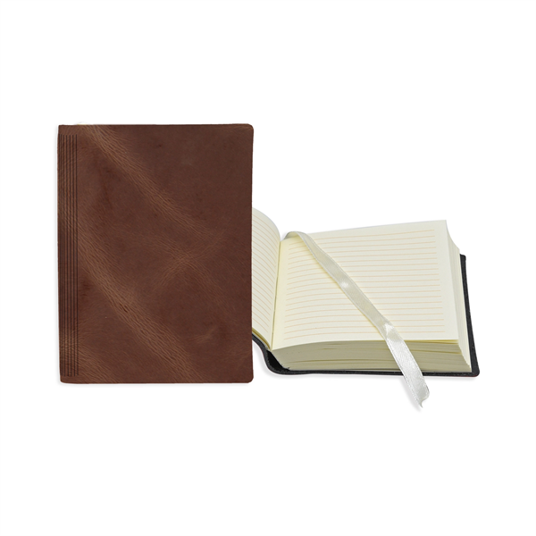 3" x 4" Leather Bookbound Journal - 3" x 4" Leather Bookbound Journal - Image 7 of 8