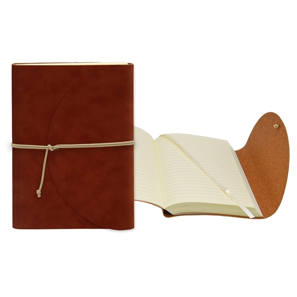 4.75" x 6.75" Leather Perfect Flap Book - 4.75" x 6.75" Leather Perfect Flap Book - Image 2 of 9