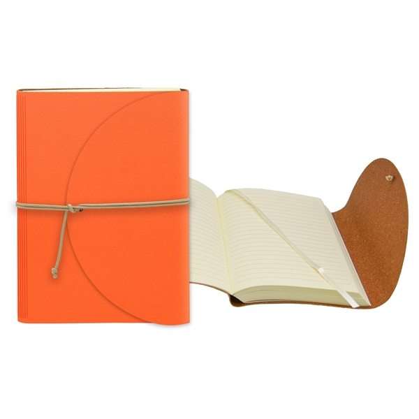 4.75" x 6.75" Leather Perfect Flap Book - 4.75" x 6.75" Leather Perfect Flap Book - Image 4 of 9