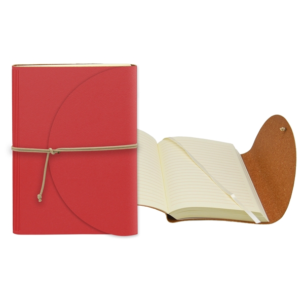 4.75" x 6.75" Leather Perfect Flap Book - 4.75" x 6.75" Leather Perfect Flap Book - Image 6 of 9