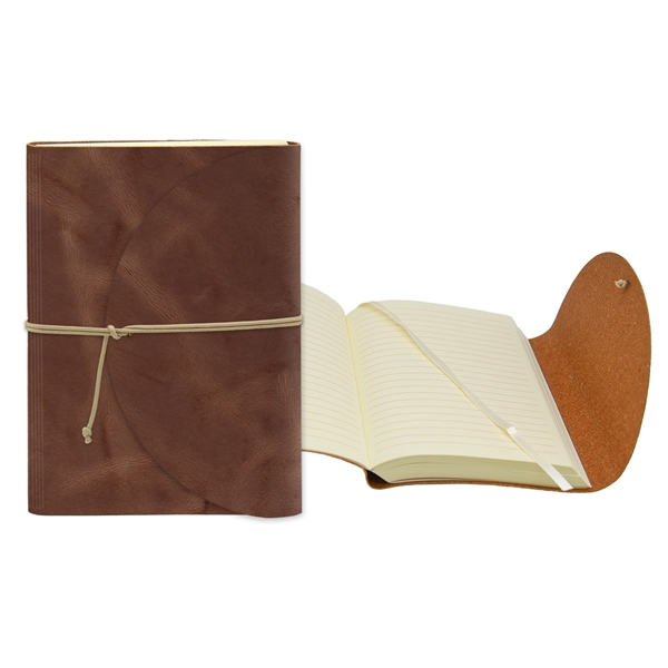 4.75" x 6.75" Leather Perfect Flap Book - 4.75" x 6.75" Leather Perfect Flap Book - Image 7 of 9