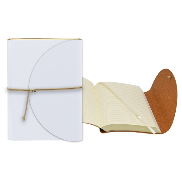 4.75" x 6.75" Leather Perfect Flap Book - 4.75" x 6.75" Leather Perfect Flap Book - Image 8 of 9