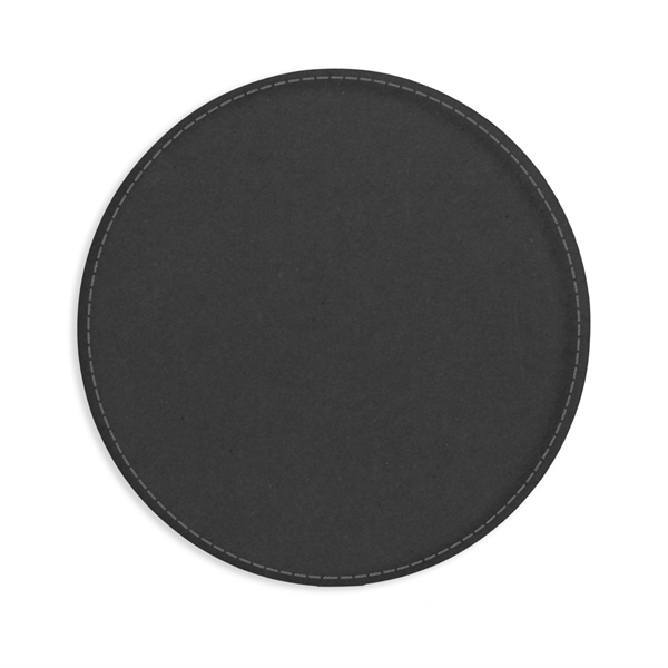 9" Round Leather Executive Mouse Pad - 9" Round Leather Executive Mouse Pad - Image 5 of 9