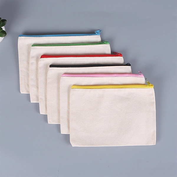 Canvas cosmetic bags pencil pouch - Canvas cosmetic bags pencil pouch - Image 2 of 2